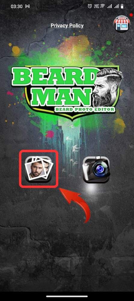 Uploading image to Beard Man app