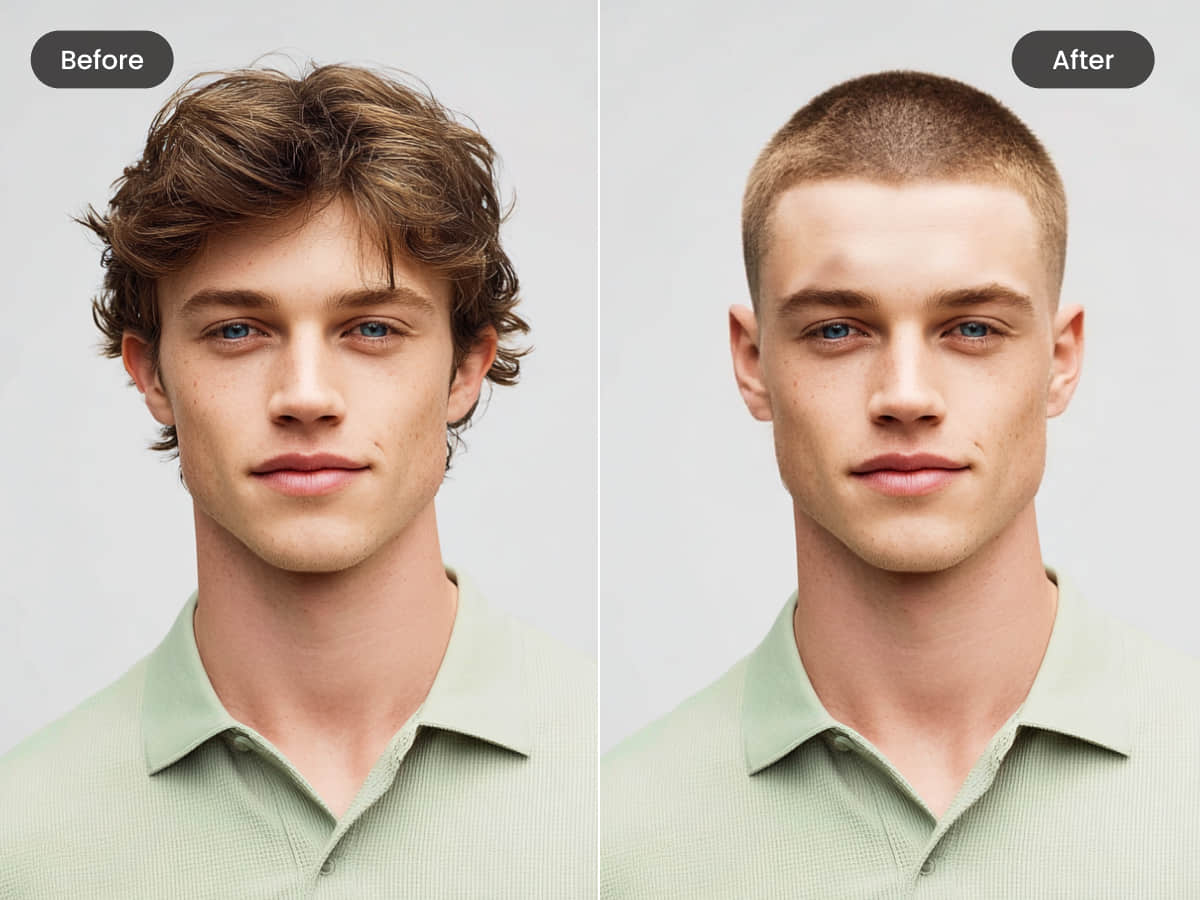 BeautyPlus Buzz Cut Filter