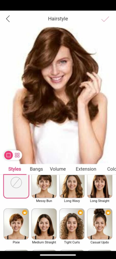 Youcam Makeup-change hair color