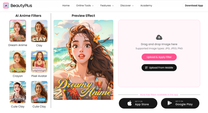 BeautyPlus-AI-anime-generator-step-1
