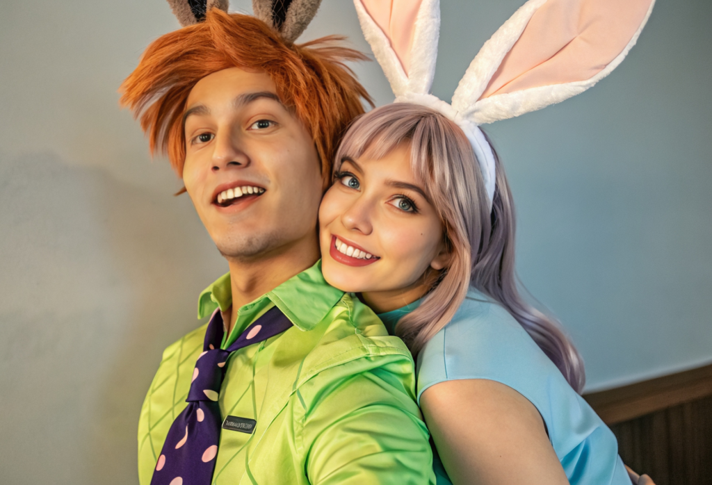 Photo Booth - Zootopia Nick and Jude-after