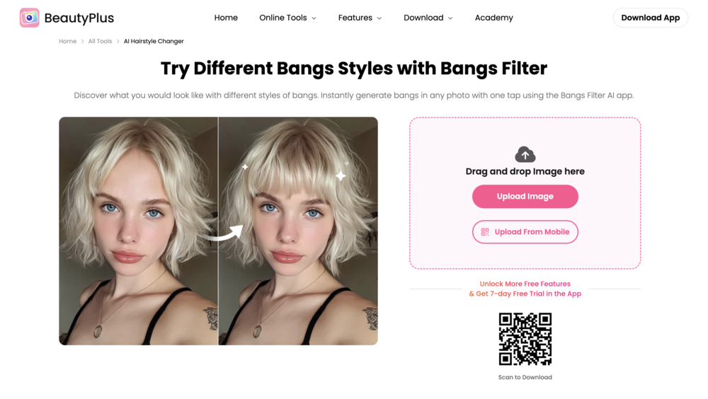 what would i look like with bangs-bangs filter