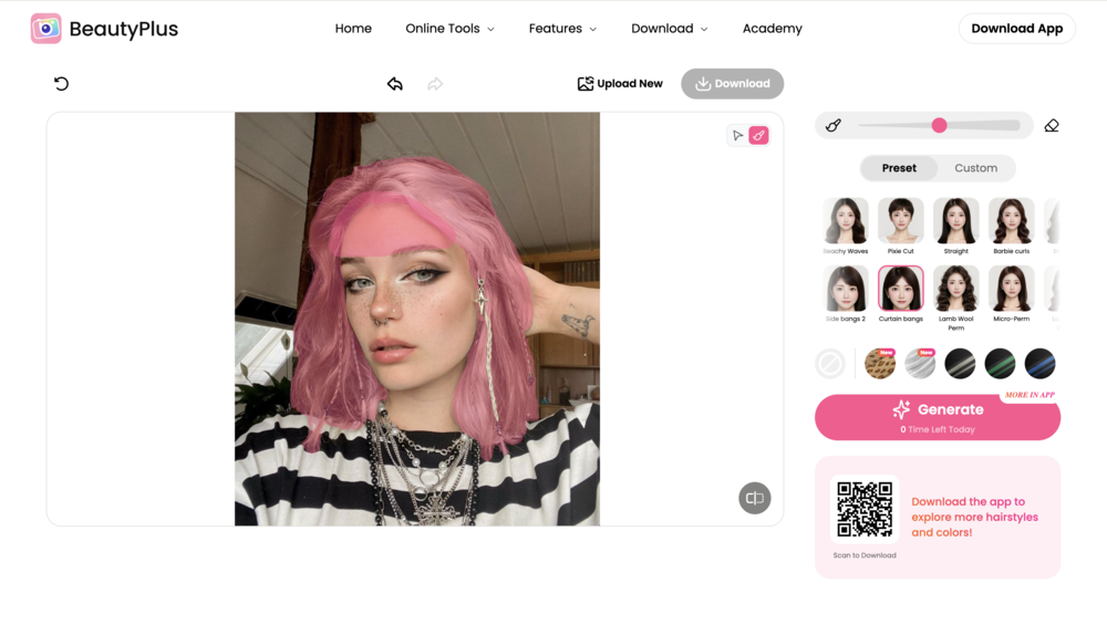 what would i look like with bangs-online guidance